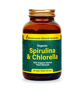 BioGenesis Natural Australia Spirulina & Chlorella with Organic Marine Plant Minerals 500mg 300 Tablets